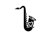 Saxophone Music Love Vector Bundle, an Illustration by Designs_River (Thumbnail 2 of 51)