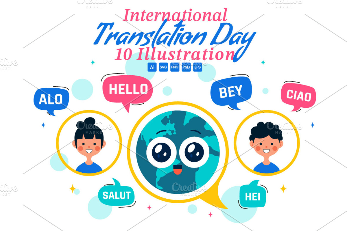 10 International Translation Day, an Education Illustration by denayunebgt (Photo 1 of 4)