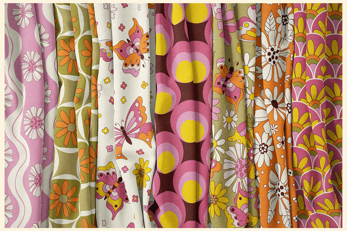 Retro vibes - pattern collection., a Pattern Graphic by rosypatterns (Photo 7 of 7)