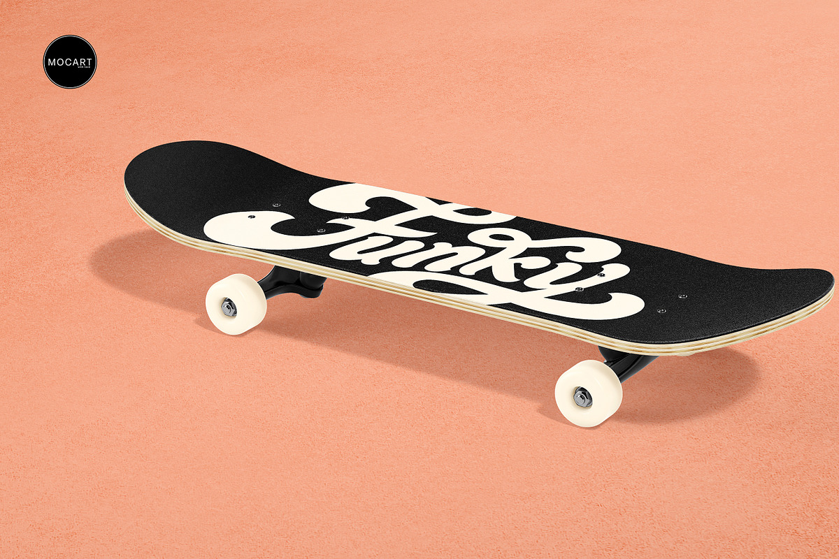 Skateboard Mockup Set v1, a Merchandise Mockup by Mocart (Photo 6 of 18)