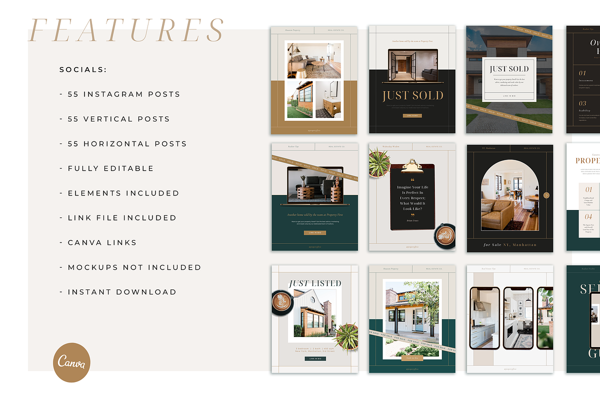Real Estate Social Media | Canva, a Social Media Template by Marigold Studios (Photo 2 of 9)