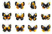 Watercolor Folk Art Butterfly Clipar, an Illustration by Dream Creation (Thumbnail 3 of 4)