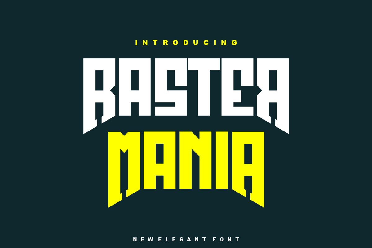 Raster Mania - Font, a Sans Serif Font by artchiles_design (Photo 1 of 5)
