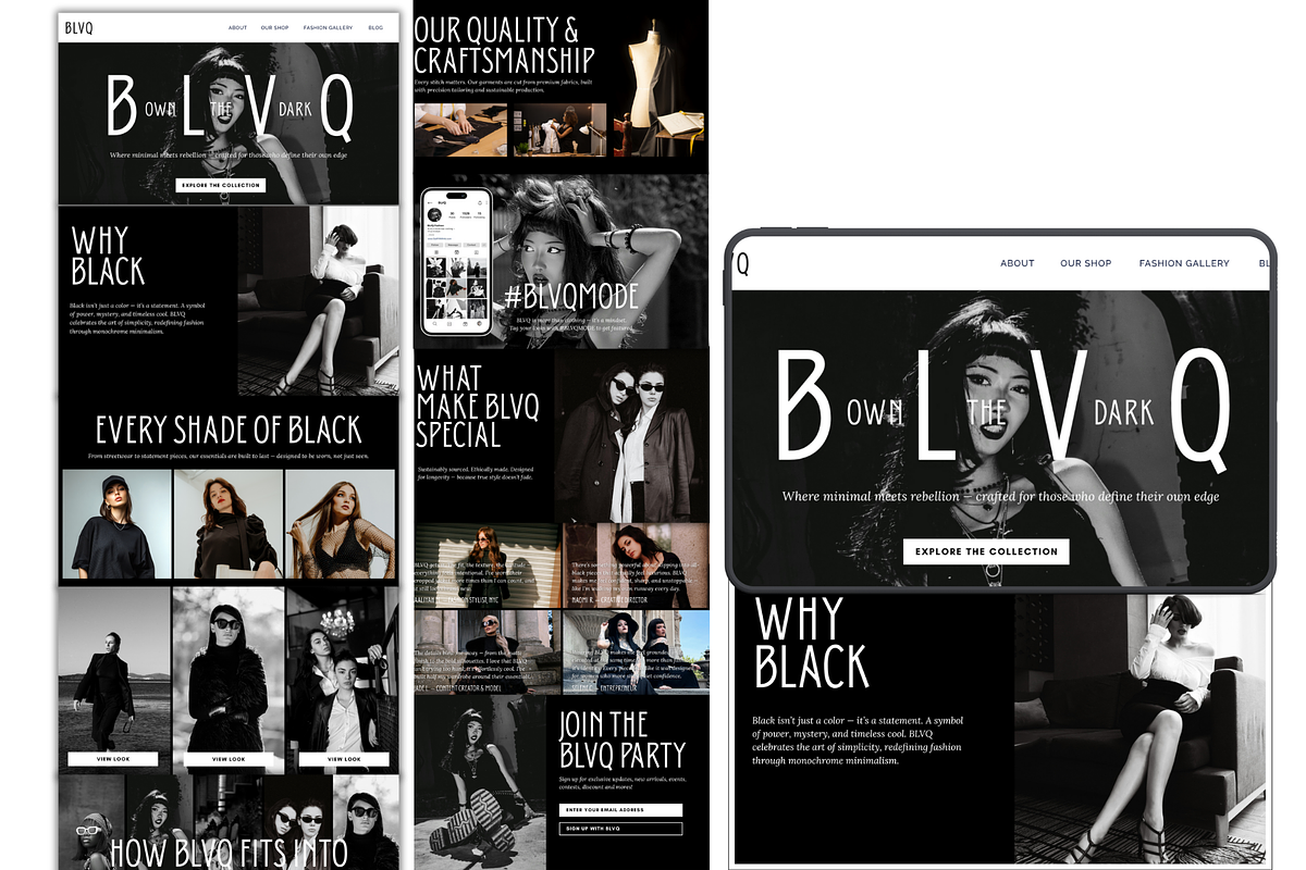 Clothing Store Landing Page Template preview 2