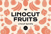 Linocut Fruits Linocut Bundle, an Illustration by ClayStudio (Thumbnail 1 of 8)
