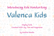 Valenca Kids Handwritten Font, a Handwritten Font by Gookkis Studio (Thumbnail 1 of 5)