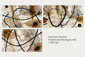 Abstract Neutral Watercolor, a Decorative Illustration by StockVerse Creative