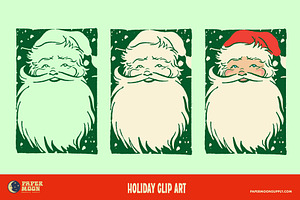 Victorian Vintage Santa Claus Vector, an Illustration by Paper Moon Graphic Supply