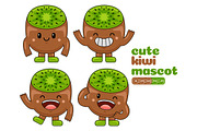 Kiwi Mascot Vector Pack, an Illustration by MEDZ (Thumbnail 4 of 5)