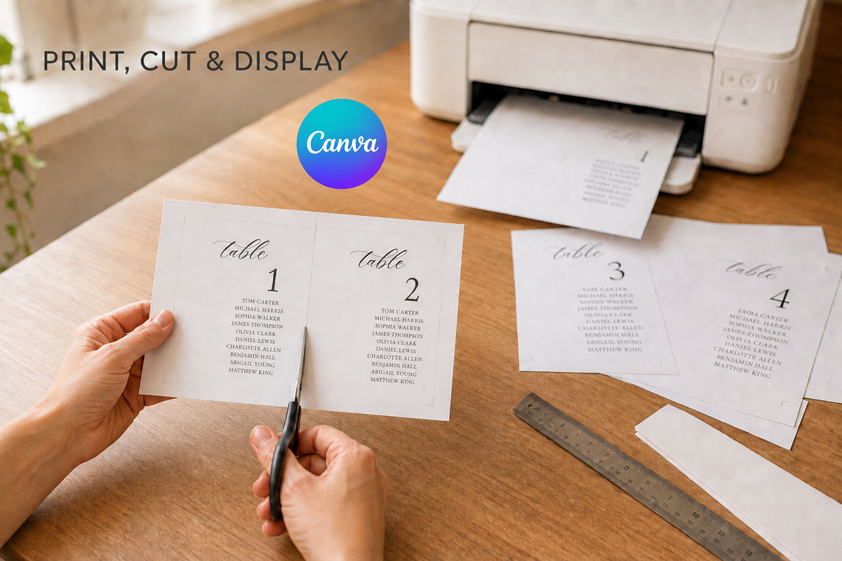 Wedding Seating Chart: Canva, an Invitation Template by Arfis (Photo 2 of 11)