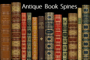 Antique Book Spines, a Texture Graphic by Blue Line Design (Thumbnail 1 of 9)