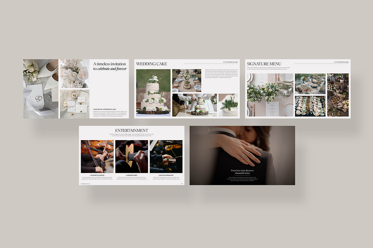 Wedding Mood Board Template (Digital, a Stationery Template by BrandPacks (Photo 4 of 6)