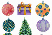 Watercolor Christmas card, a Decorative Illustration by Watercolor arts (Thumbnail 2 of 3)