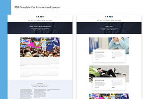 Lawyer PSD Template - Hakim