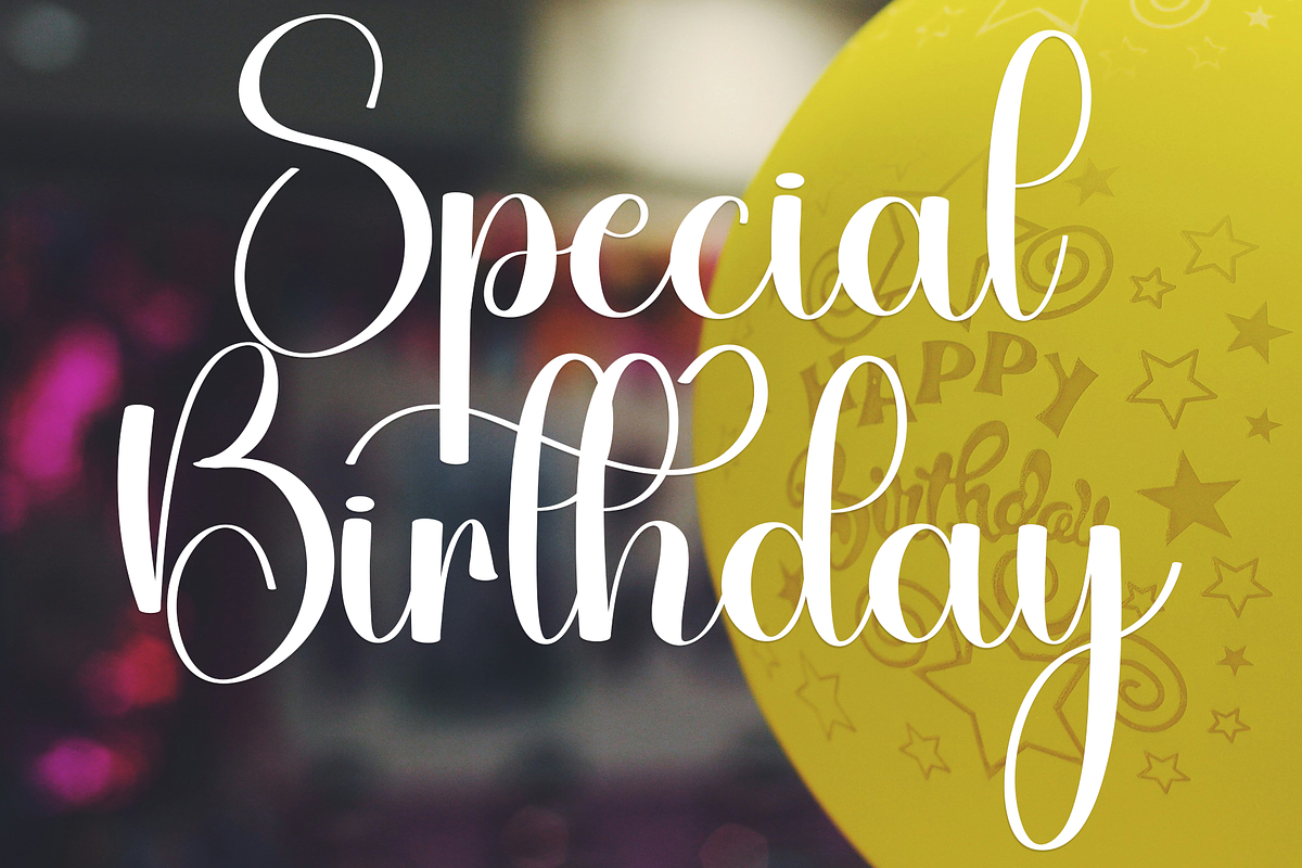Birthday Jungle, a Handwritten Font by InermediaSTUDIO (Photo 6 of 8)