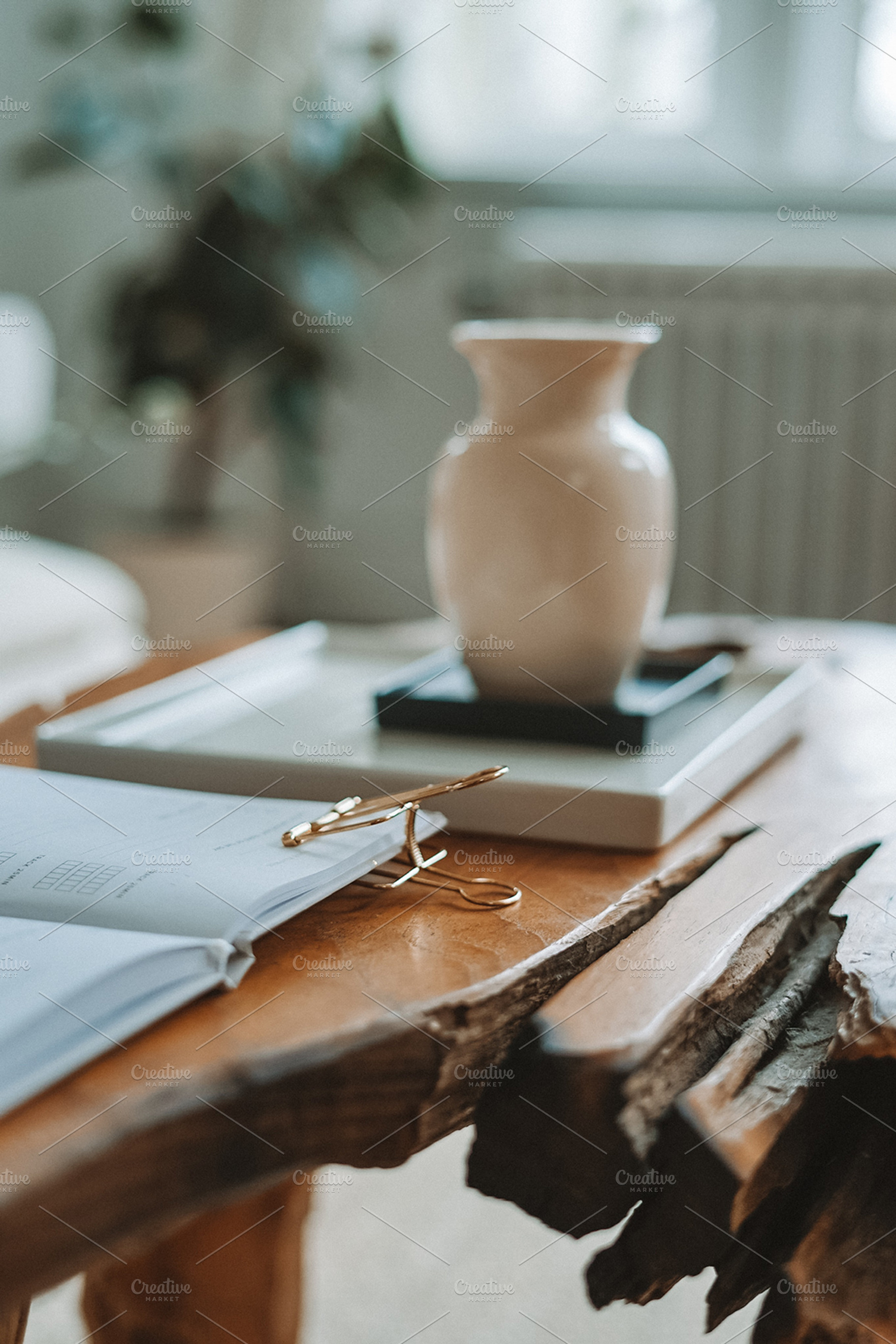 Wood Coffee Table, an Architecture Photo by Marissa Cristina