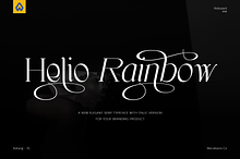 Helio Rainbow - Elegant Serif Font
