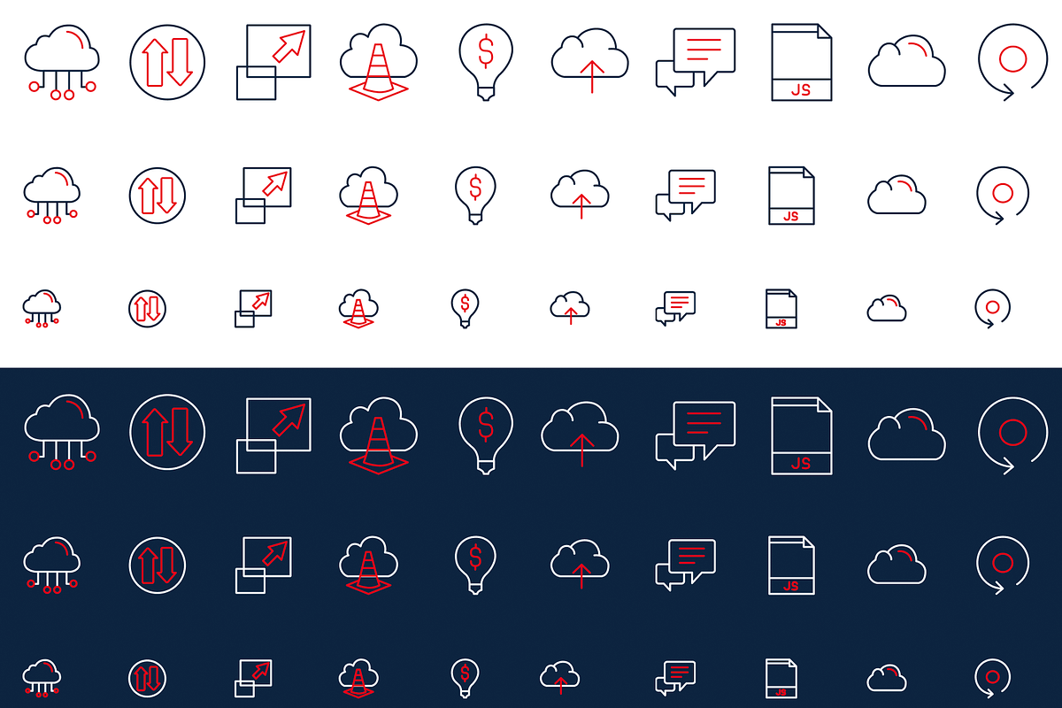 Icons Pack (1290 items), an Outline Icon by Oleksandr Filiuk (Photo 1 of 10)