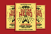 Guitar Event Flyer, a Flyer Template by Muhamad Iqbal hidayat (Thumbnail 1 of 3)