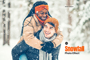Winter Snowfall Photo Effect, a Layer Style Add-On by graphypix