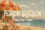 Peaches & Prosecco a Summer Duo Font, a Handwritten Font by BilberryCreates (Thumbnail 2 of 12)