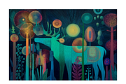 Enod. Enchanted Forest Animal Spirit, an Animal Illustration by milatovar (Thumbnail 8 of 19)