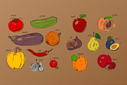 Collection of fruits & vegetables, a Templates & Theme by Indie Khisa (Thumbnail 2 of 10)