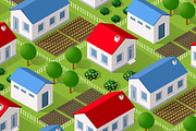 Rural isometric nature ecological, an Object Illustration by AlexZeL (Thumbnail 1 of 3)