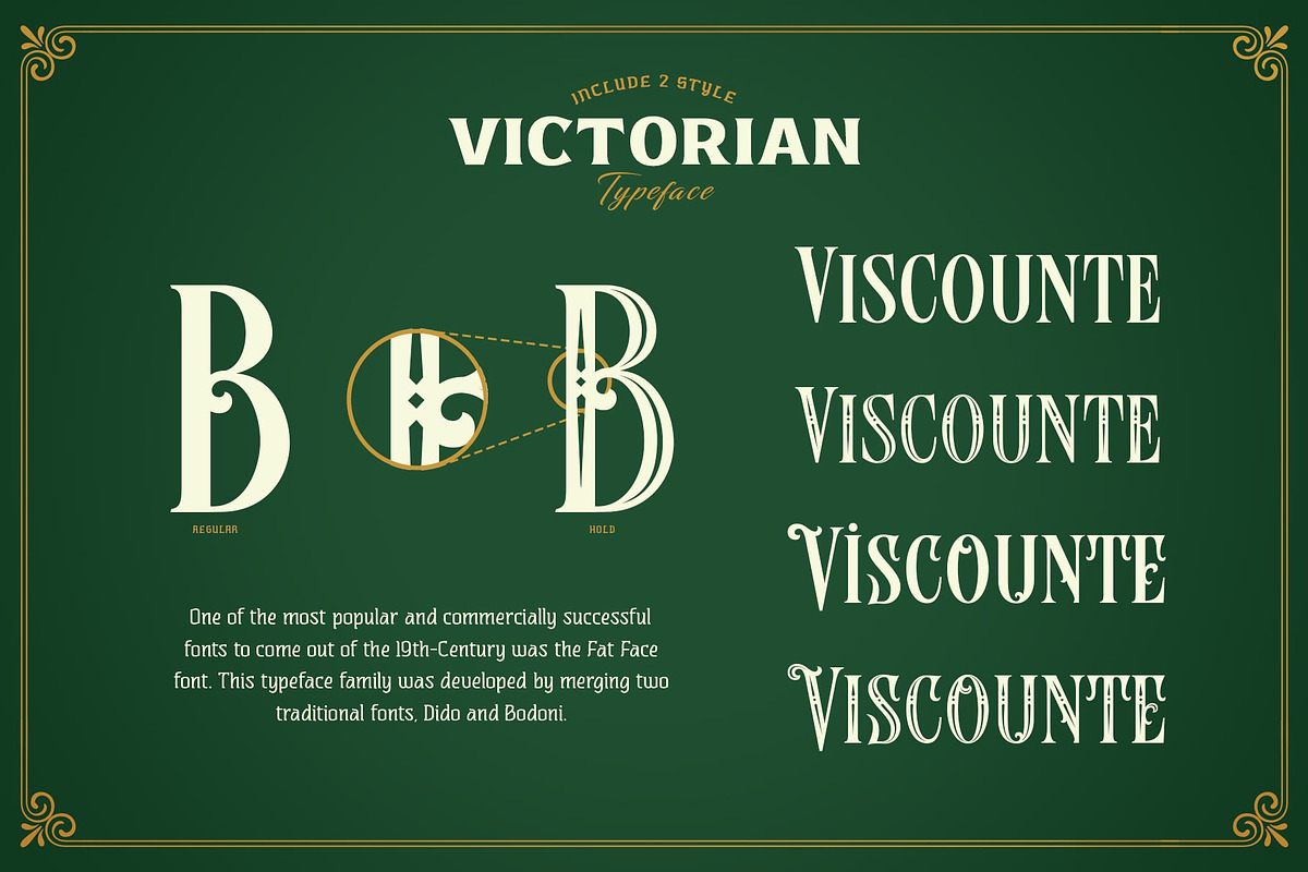 Brown Hunter Victorian Set, a Serif Font by alit design (Photo 31 of 32)