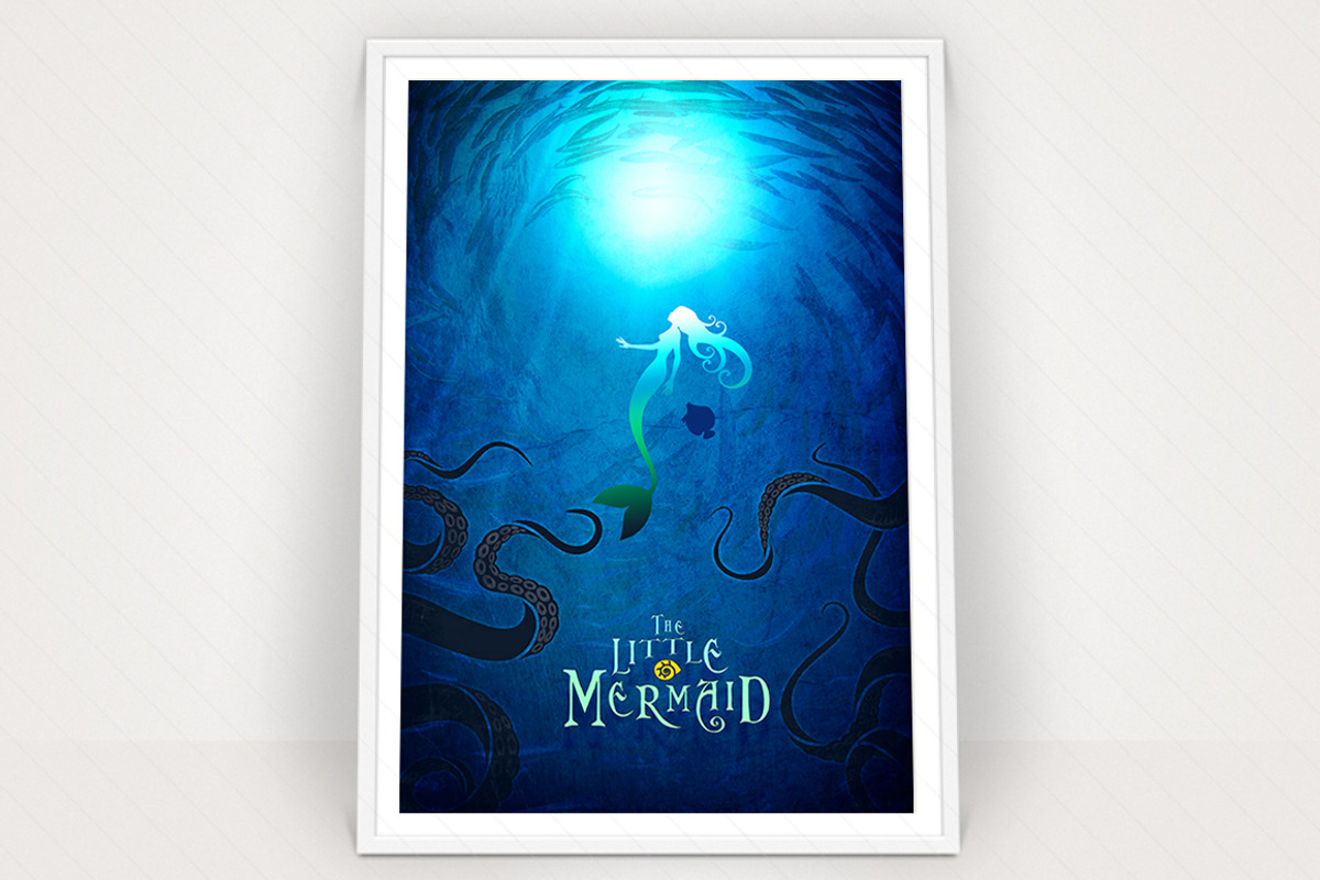 Little Mermaid Poster Graphic, an Illustration by Paper Design