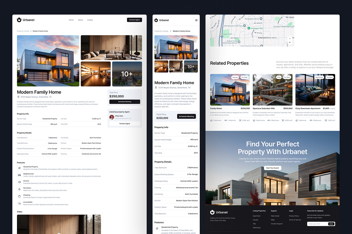 Urbanet - Real Estate Website, an UI Kit Template by peterdraw (Photo 4 of 7)