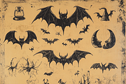 Retro Halloween on Tan Canvas, a Background Graphic by Printable Treasure (Thumbnail 2 of 8)