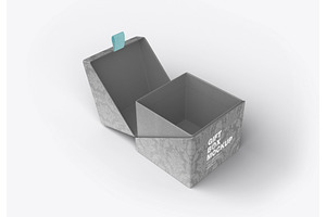 Gift Cardboard Box Mockup