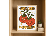 Harvest Happiness Wall Art Tomato, a Background Graphic by LaseredNinja (Thumbnail 3 of 7)