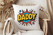 DADDY Comic Style Sublimation PNG, an Illustration by DreamCafeArt (Thumbnail 4 of 7)