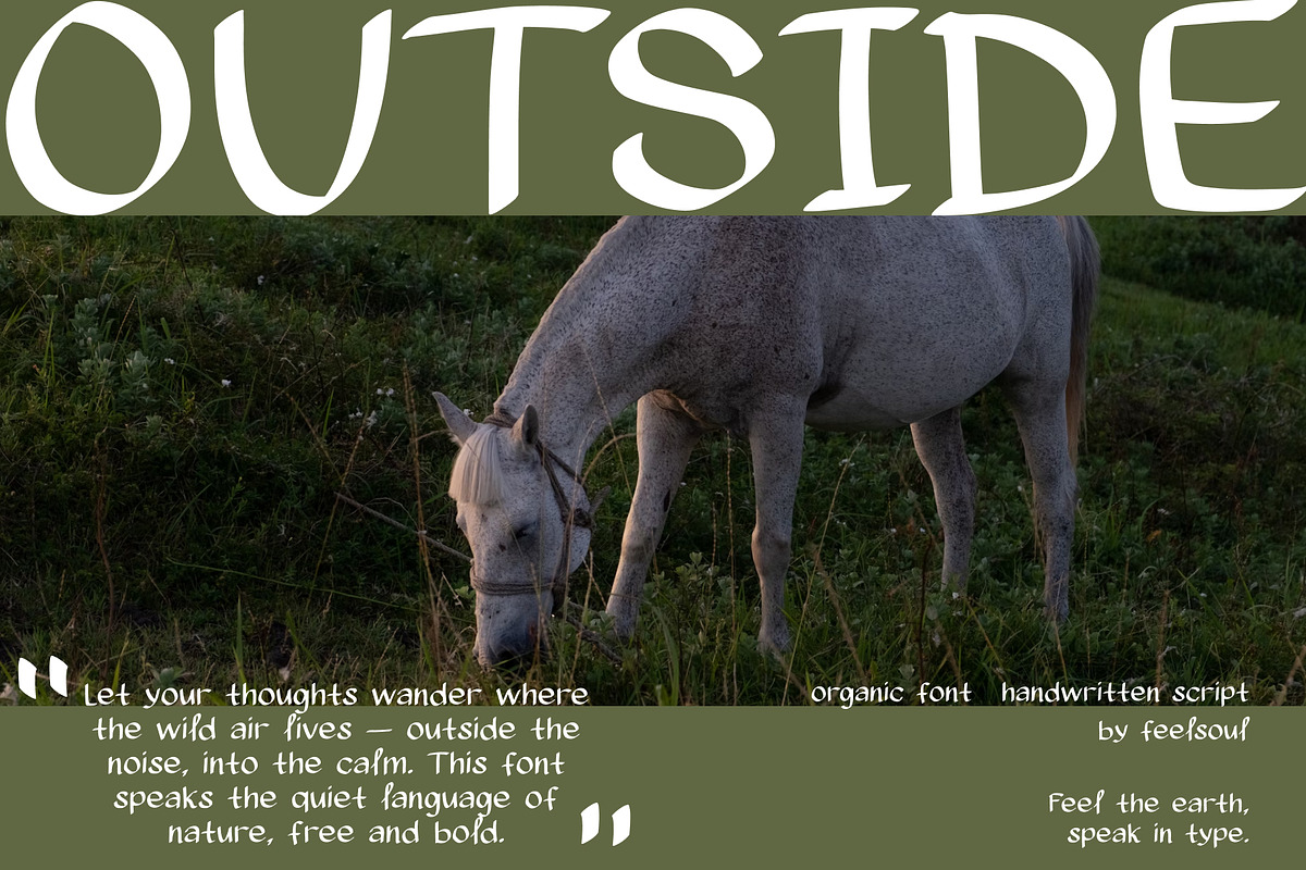 Hidden nature Handwritten Font, a Handwritten Font by Feelsoul (Photo 8 of 9)
