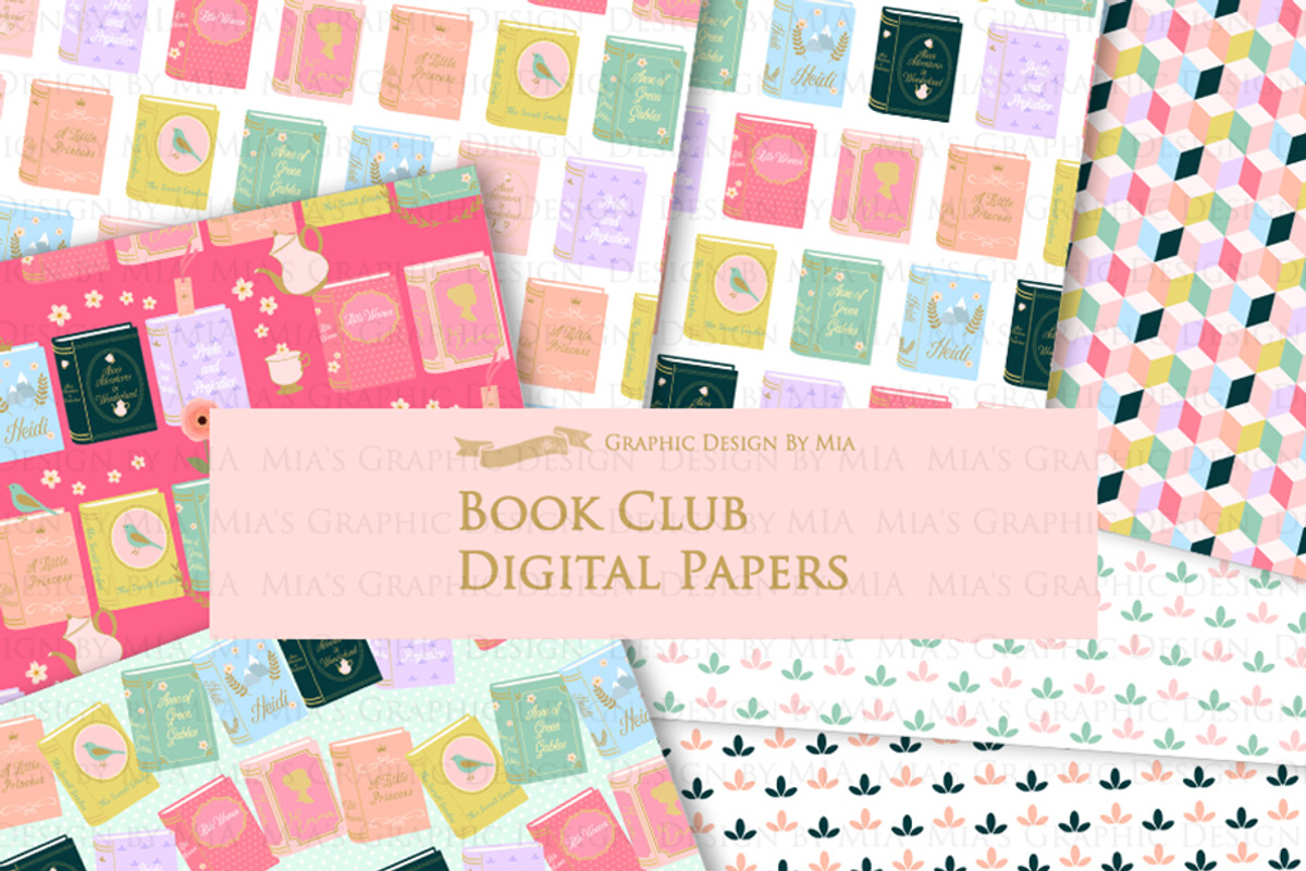 Book, Book Club, I Love Books, an Education Illustration by Mia's Graphic Design (Photo 7 of 9)