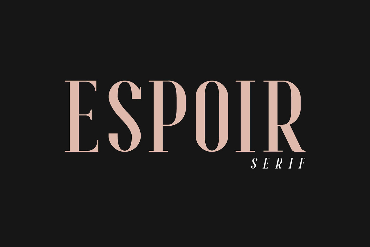 Espoir Serif - Font Family