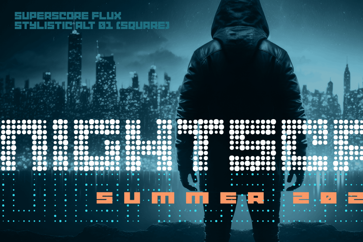 Superscore - variable dot font, a Font by Swell Type (Photo 4 of 7)