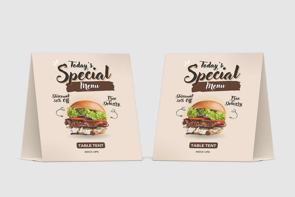 Table Tent Mockups | Table Card, an Advertising Mockup by Compositing Studio (Photo 10 of 20)