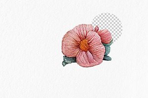 Embroidery Watercolor Clipart PNG