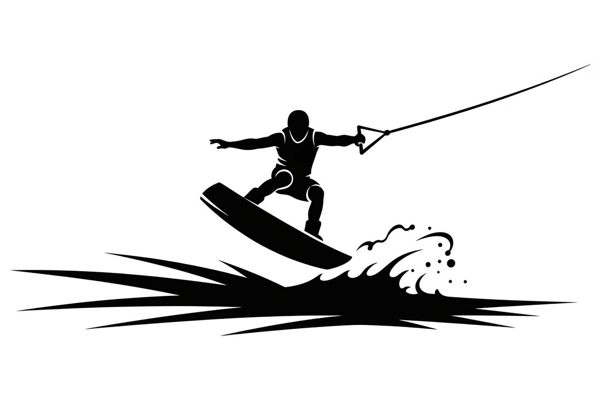 Water Ski Silhouette Vector Bundle, an Illustration by Designs_River (Photo 17 of 51)