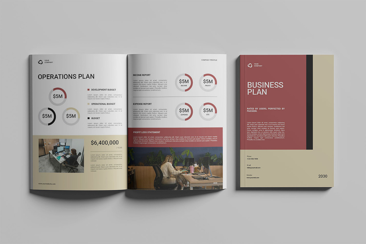 Business Plan Template, a Magazine Template by Haps Space (Photo 2 of 8)