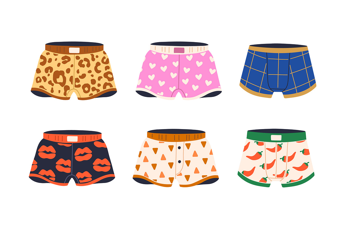 Men underwear, different pants set, an Object Illustration by Good Studio (Photo 2 of 4)