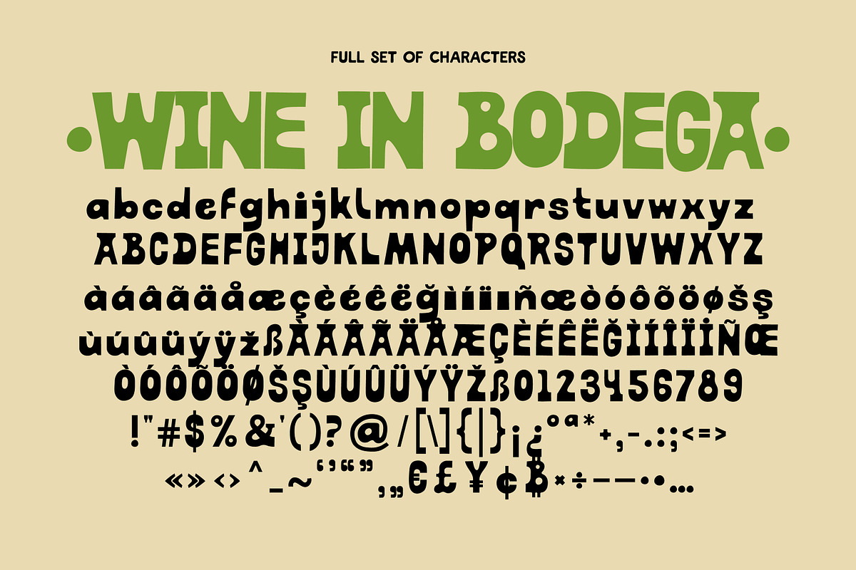 Wine in Bodega Mid-century Display, a Sans Serif Font by Struvictory.art (Photo 5 of 9)