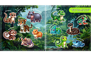 Velcro game. Digital album Jungle, a Brochure Template by MYAFKA (Thumbnail 9 of 11)