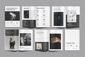 Photography Portfolio Layout, a Magazine Template by ClickPaint_Studio