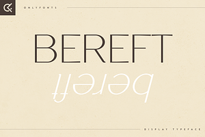 Bereft - Display Typeface