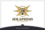 Seraphims - Angel Logo Template, a Branding & Logo Template by LOGOMAGINE (Thumbnail 5 of 16)