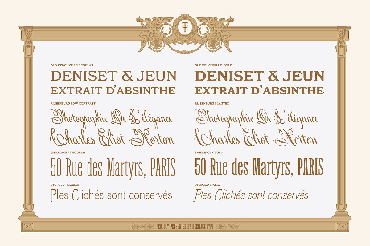 Hermitage Fonts and Illustrations, a Font by Heritage Type Co. (Photo 15 of 15)